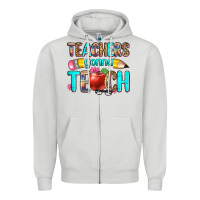 Dove Grey teachers gonna teach Zipper Hoodie - Zillion Design Studio