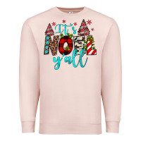Pale Pink it's noel y'all Premium Sweatshirt - JahusDesignShop