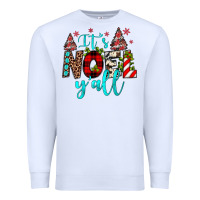White it's noel y'all Premium Sweatshirt - JahusDesignShop