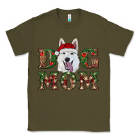Army Green christmas  white shepherd dog mom Classic Tee - RanaPortraitStore
