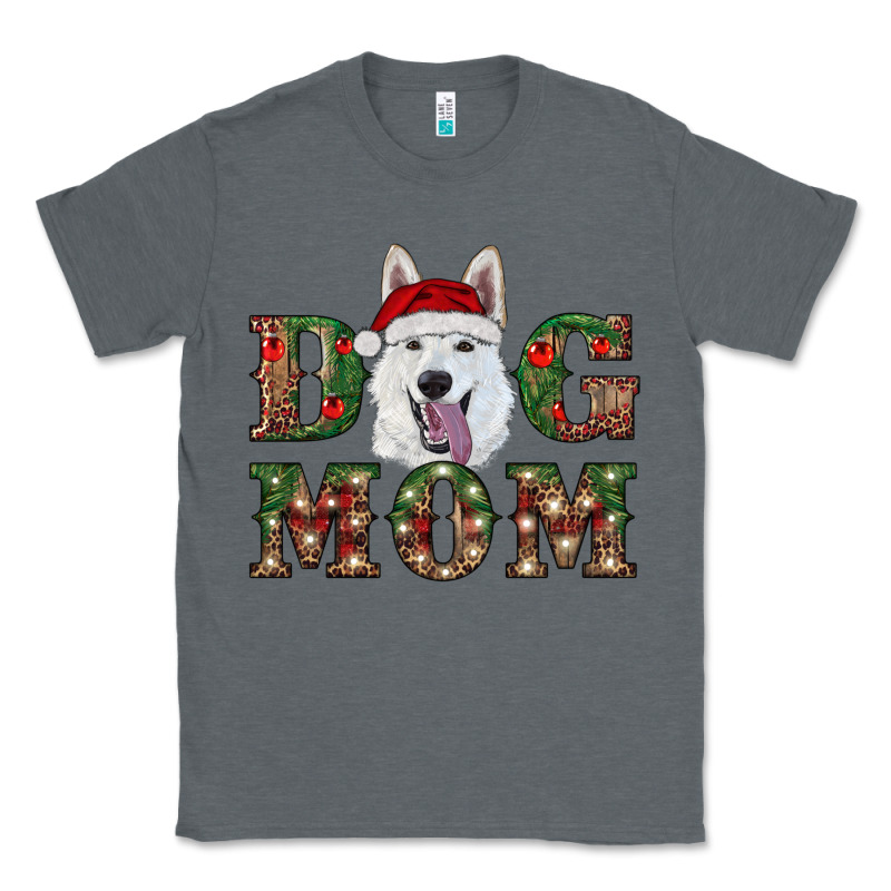 Christmas  White Shepherd Dog Mom Classic Tee by RanaPortraitStore | Teevron