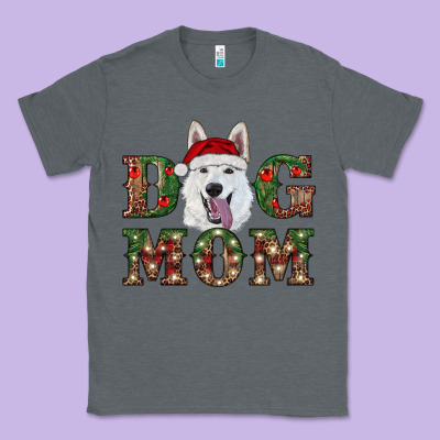 Christmas  White Shepherd Dog Mom Classic Tee Designed By Ranaportraitstore