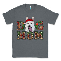 Charcoal Heather christmas  white shepherd dog mom Classic Tee - RanaPortraitStore
