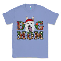 Colony Blue christmas  white shepherd dog mom Classic Tee - RanaPortraitStore