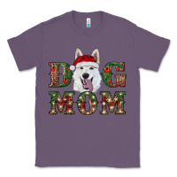 Lavender christmas  white shepherd dog mom Classic Tee - RanaPortraitStore