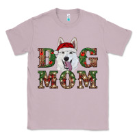 Lilac christmas  white shepherd dog mom Classic Tee - RanaPortraitStore