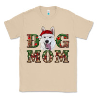Mushroom christmas  white shepherd dog mom Classic Tee - RanaPortraitStore