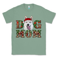 Sage christmas  white shepherd dog mom Classic Tee - RanaPortraitStore