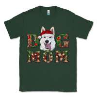 Sports Green christmas  white shepherd dog mom Classic Tee - RanaPortraitStore