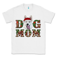 White christmas  white shepherd dog mom Classic Tee - RanaPortraitStore
