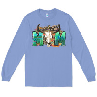 Colony Blue mom with bull skull Long Sleeve Tee - Zillion Design Studio