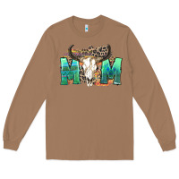Toasted Coconut mom with bull skull Long Sleeve Tee - Zillion Design Studio