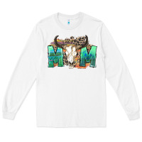 White mom with bull skull Long Sleeve Tee - Zillion Design Studio