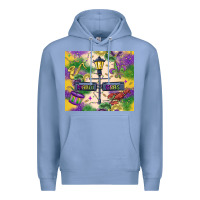 Colony Blue mardi gras street lights Premium Hoodie - MaliasSmallBusiness