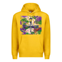 Lemon mardi gras street lights Premium Hoodie - MaliasSmallBusiness