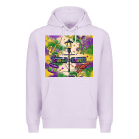 Lilac mardi gras street lights Premium Hoodie - MaliasSmallBusiness