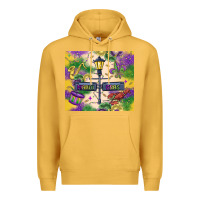 Mustard mardi gras street lights Premium Hoodie - MaliasSmallBusiness