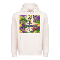 Pale Pink mardi gras street lights Premium Hoodie - MaliasSmallBusiness