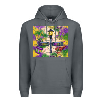 Rock mardi gras street lights Premium Hoodie - MaliasSmallBusiness