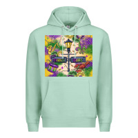 Seafoam mardi gras street lights Premium Hoodie - MaliasSmallBusiness