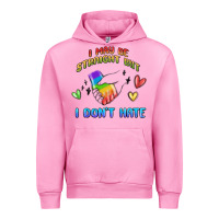 Fuchsia Pink i may be straight pride day Urban Hoodie - MaliasSmallBusiness