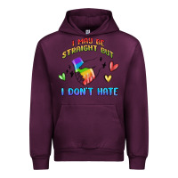 Mauve Wine i may be straight pride day Urban Hoodie - MaliasSmallBusiness