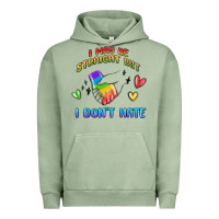 Pigment Oil Green i may be straight pride day Urban Hoodie - MaliasSmallBusiness