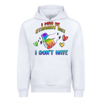 White i may be straight pride day Urban Hoodie - MaliasSmallBusiness