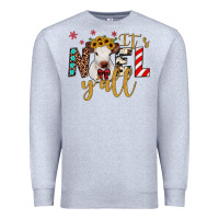 Heather Grey it's noel y'all Premium Sweatshirt - JahusDesignShop
