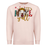 Pale Pink it's noel y'all Premium Sweatshirt - JahusDesignShop