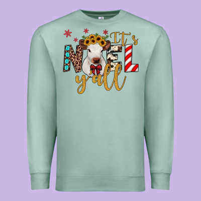 It's Noel Y'all Premium Sweatshirt Designed By Jahusdesignshop