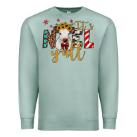 Seafoam it's noel y'all Premium Sweatshirt - JahusDesignShop