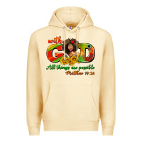 Pina Colada with god all things are possible juneteenth Premium Hoodie - AdoDesignShop