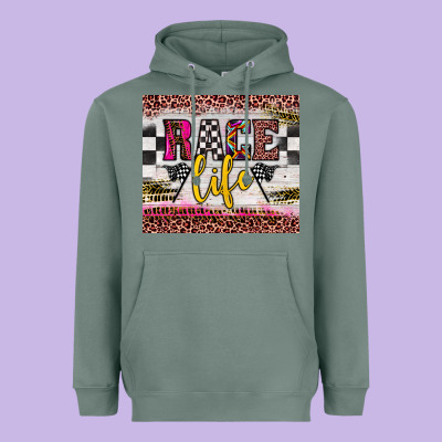 Race Life Heavyweight Hoodie Designed By Jahusdesignshop