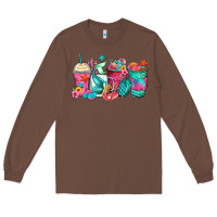 Chestnut mermaid tail coffee cups Long Sleeve Tee - Zillion Design Studio
