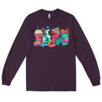 Plum mermaid tail coffee cups Long Sleeve Tee - Zillion Design Studio