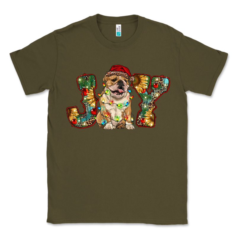 Bulldog Christmas Joy Classic Tee by RanaPortraitStore | Teevron