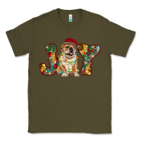 Army Green bulldog christmas joy Classic Tee - RanaPortraitStore