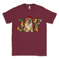 Burgundy bulldog christmas joy Classic Tee - RanaPortraitStore