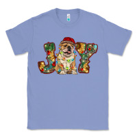 Colony Blue bulldog christmas joy Classic Tee - RanaPortraitStore