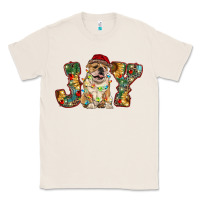 Natural bulldog christmas joy Classic Tee - RanaPortraitStore
