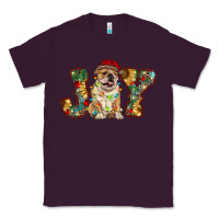 Plum bulldog christmas joy Classic Tee - RanaPortraitStore