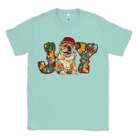Seafoam bulldog christmas joy Classic Tee - RanaPortraitStore