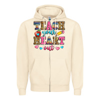 Sandshell teach your heart out Zipper Hoodie - Zillion Design Studio