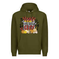 Army Green let's get cray crawfish boil Premium Hoodie - MaliasSmallBusiness