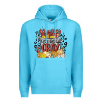 Ocean Blue let's get cray crawfish boil Premium Hoodie - MaliasSmallBusiness