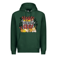 Sports Green let's get cray crawfish boil Premium Hoodie - MaliasSmallBusiness
