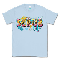 Dusty Blue scrub life Classic Tee - texasbilliewilder
