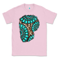 Bubblegum Pink gemstone cowhide patches Classic Tee - RanaPortraitStore
