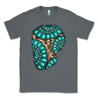 Charcoal Heather gemstone cowhide patches Classic Tee - RanaPortraitStore